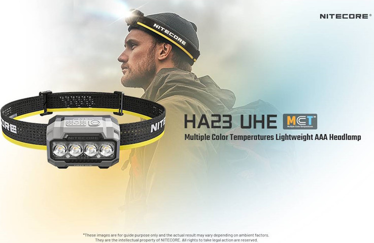 פנס ראש 600 לומנס Nitecore נייטקור HA23 UHE