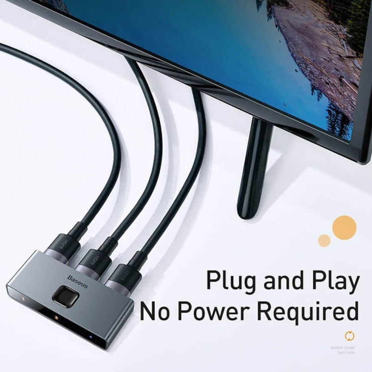 מתג HDMI דו כיווני HDMI2.0 BI-DIRECTIONAL SWITCH - תומך 4K 60FPS