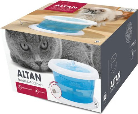 מזרקת מים לחתול M PETS שקופה 2 ליטר
