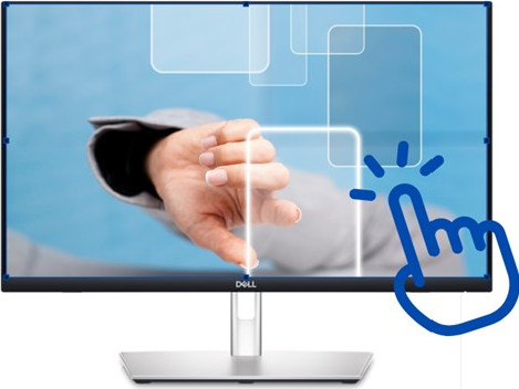 מסך מחשב ‏24 ‏אינטש Dell Touch USB-C Hub Monitor P2424HT Full HD דל