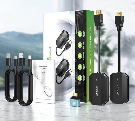 מרחיק HDMI אלחוטי | משדר ומקלט HDMI אלחוטי  עד 25 מטר