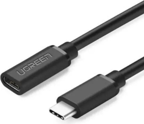 כבל מאריך USB-C זכר ל- USB-C נקבה באורך 1 מטר UGREEN שחור