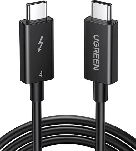 כבל USB-C ל-USB-C Thunderbolt 4 באורך 2 מטר UGREEN שחור