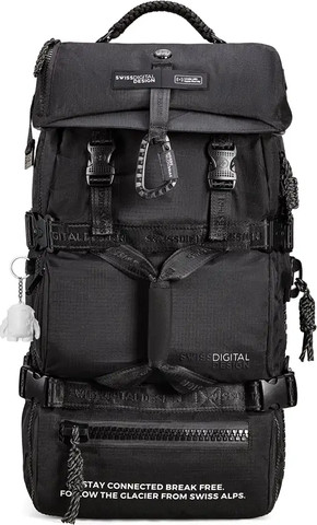 תיק גב / תרמיל Swiss Digital Balerna Ultimate Storage Size XL כולל Apple FMI שחור שחור