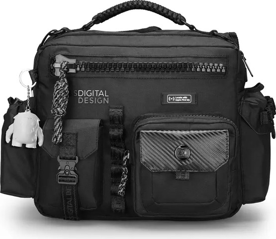 תיק צד נשיאה Swiss Digital Balerna Ultimate Storage Size M 13 inch כולל Apple FMI שחור שחור