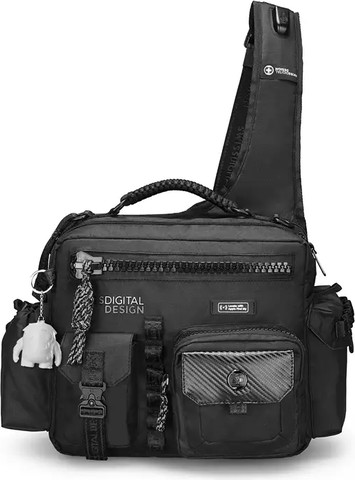 תיק צד נשיאה Swiss Digital Balerna Ultimate Storage Size M 13 inch כולל Apple FMI שחור שחור
