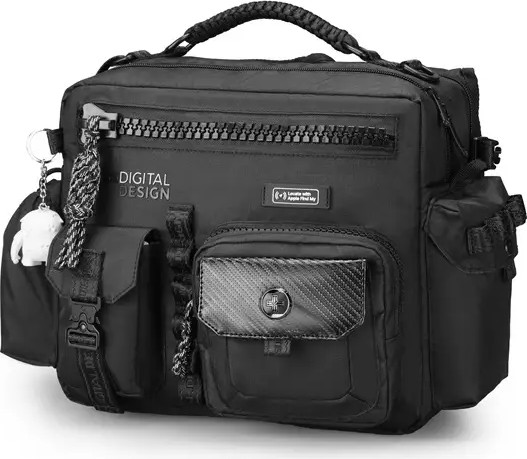 תיק צד נשיאה Swiss Digital Balerna Ultimate Storage Size M 13 inch כולל Apple FMI שחור שחור