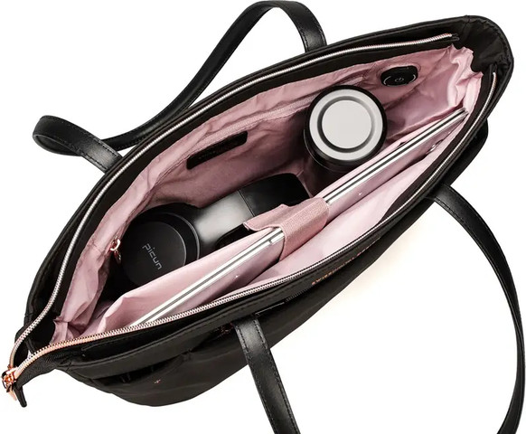 תיק צד לכתף Swiss Digital Katy Rose 16 כולל תאורת אינץ LED  צבע שחור