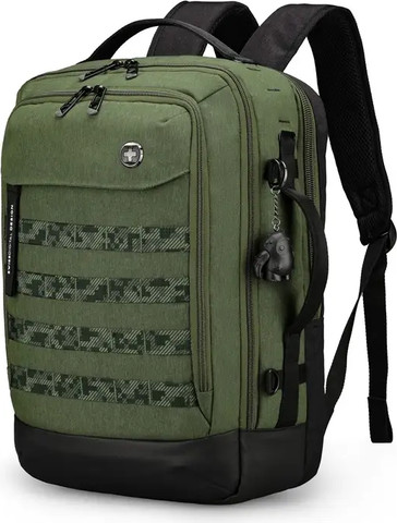 תיק גב חכם Swiss Digital Berg Size L 16" עם טעינת USB  צבע שחור