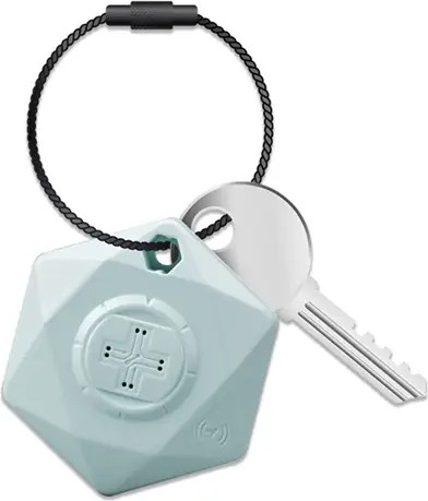 תג איתור Finder Key Ring Hexagon תואם למוצרי Apple לבן