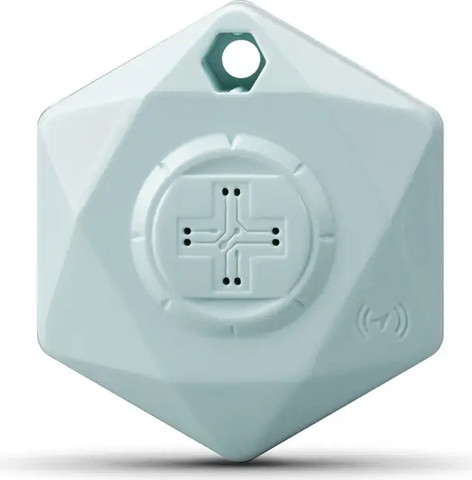 תג איתור Finder Key Ring Hexagon תואם למוצרי Apple לבן