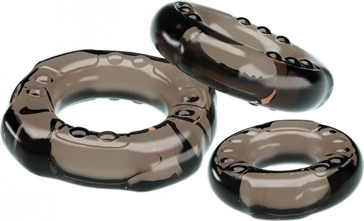 COCK RING SET | סט 3 טבעות זקפה גמישות לשיפור הביצועים וחיזוק הזקפה