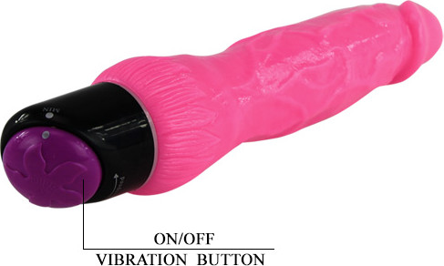 Real Touch Pink | ויברטור ריאליסטי בצבע ורוד עז עם רטט מתכוונן