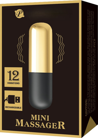 Mini Vibrator Massager | מסאג'ר קומפקטי עם 12 מקצבי רטט וטעינה USB