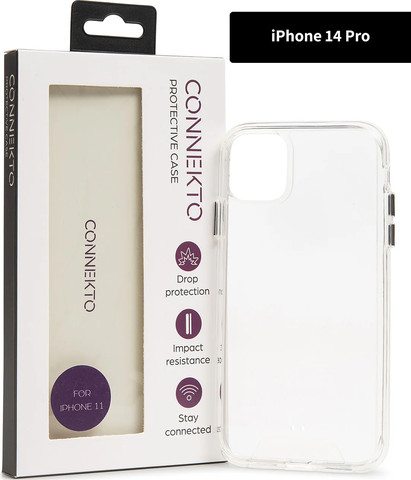 כיסוי לאייפון 14 פרו שקוף - iPhone 14 PRO מבית CONNEKTO