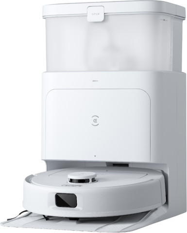 שואב אבק רובוטי שוטף כולל תחנת עגינה וריקון Ecovacs אקווקס Deebot N30 Pro Omni לבן
