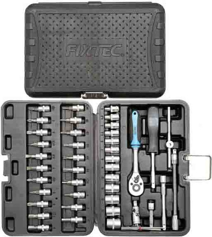 סט ביטים ומברג מקצועי 46 חלקים (Fixtec (FHST2046