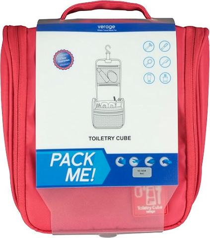 תיק כלי רחצה מתקפל עם וו תליה מבית VERAGE דגם Toiletry Cube צבע שחור