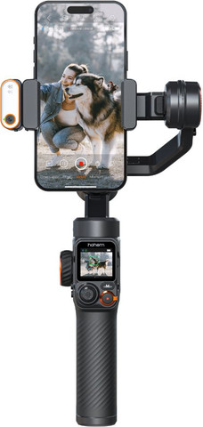 גימבל לסמארטפון Hohem iSteady M7 עם AI Tracker ושלט שחור