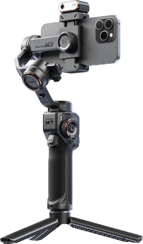 גימבל לסמארטפון Hohem iSteady M7 עם AI Tracker ושלט שחור