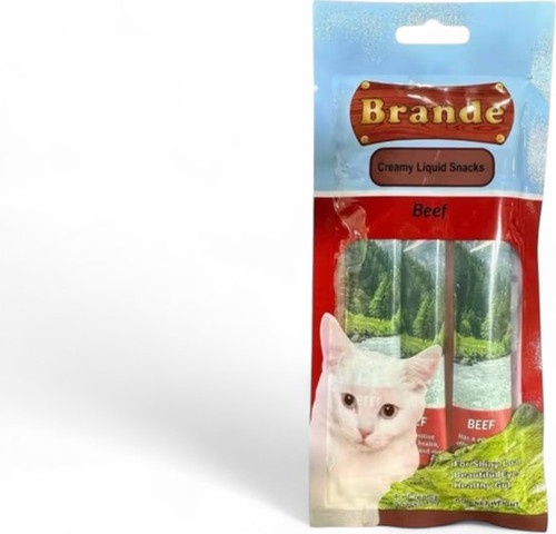 BRANDE - חטיף קרם לחתול בקר 60 גר'