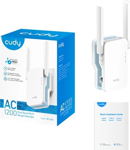 מגדיל טווח Cudy AC1200 Dual-Band Wi-Fi RE1200