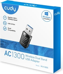 מתאם אלחוטי USB CUDY WU1300S