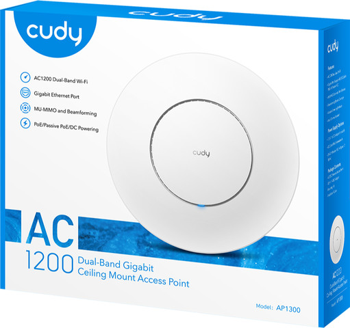 נקודת גישה לתקרה Cudy AP1300 AC1200