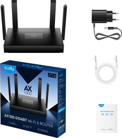 ראוטר Cudy AX1500 Gigabit WiFi 6 WR1500