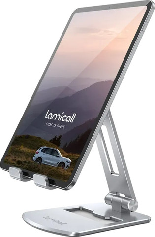 מעמד שולחני מתכוונן לטאבלטים עד 13" Lamicall לאמיקול DT05 כסוף