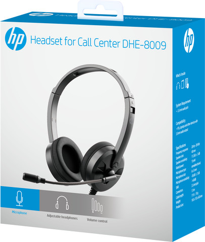 אוזניות Call Center HP דגם DHE-8009