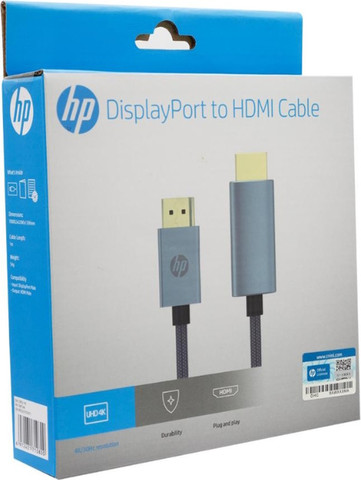 כבל תצוגה DisplayPort ל-HDMI ‏4K ‏HP אייץ' פי DHC-DP03 ‏3 מטר