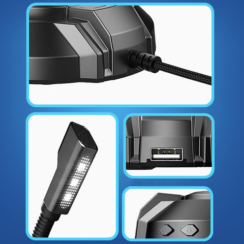 מיקרופון שולחני כולל תאורת LED ‏HP אייץ' פי DHP-1100C