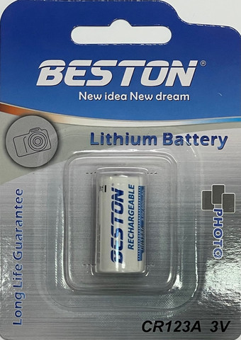 סוללת ליתיום CR123A 3V – קיבולת עד 1500mAh, עוצמתית ובעלת חיי מדף ארוכים