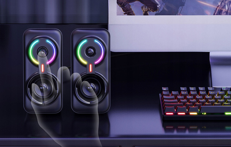 רמקולים גיימינג ONIKUMA L6 – עיצוב RGB וסאונד איכותי
