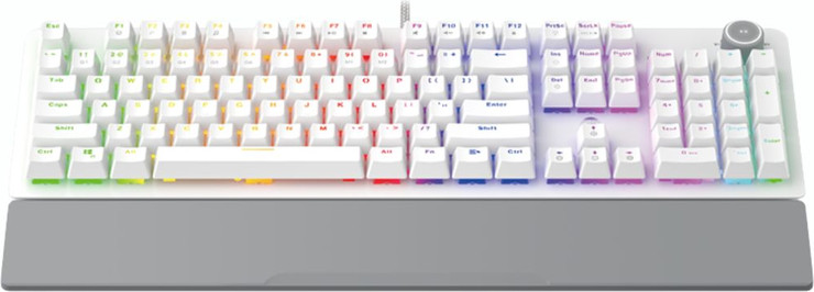 מקלדת גיימינג מכנית מבית fantech דגם mk853 בצבע לבן
