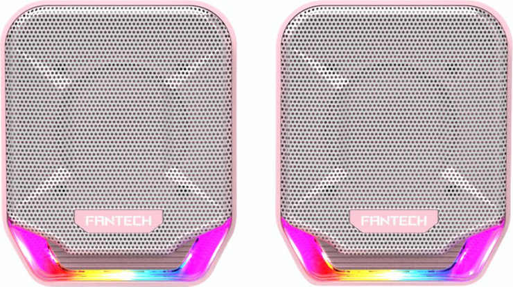 רמקול מבית fantech דגם GS202  בצבע ורוד עם תאורת RGB