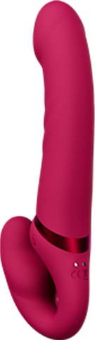ויברטור דילדו כפול חכם לזוגות ללא רצועות | Lapis Strapless Dildo | ,ורוד