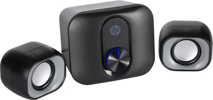מערכת רמקולים שולחנית HP DHS-2111S 2.1 Multimedia Speakers - כולל סאבוופר עוצמתי - חיבור USB/3.5mm - צבע שחור