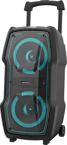 רמקול בידורית ניידת אלחוטית Aiwa SS-X100DSP 50W כוללת מיקרופון אלחוטי