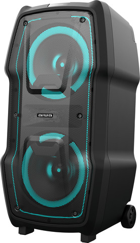 רמקול בידורית ניידת אלחוטית Aiwa SS-X100DSP 50W כוללת מיקרופון אלחוטי