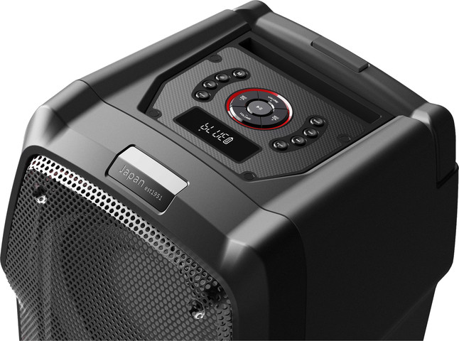 רמקול בידורית ניידת אלחוטית Aiwa SS-X100DSP 50W כוללת מיקרופון אלחוטי