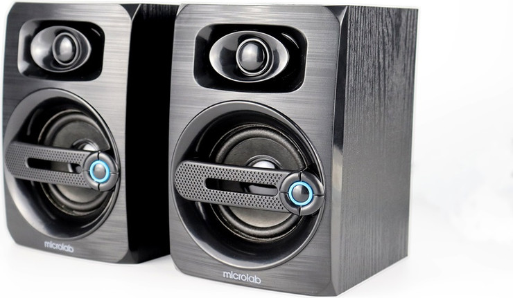זוג רמקולים למחשב 6W USB Microlab B23 שחור