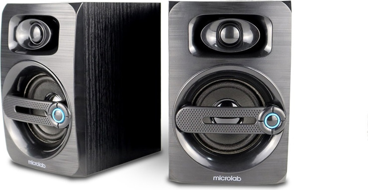 זוג רמקולים למחשב 6W USB Microlab B23 שחור