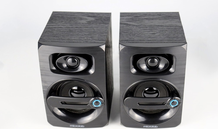 זוג רמקולים למחשב 6W USB Microlab B23 שחור