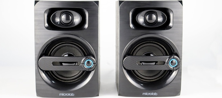 זוג רמקולים למחשב 6W USB Microlab B23 שחור