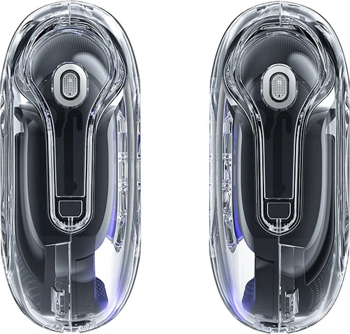 אוזניות AceFast T8 Crystal Bluetooth בצבע שחור (Bright Black)