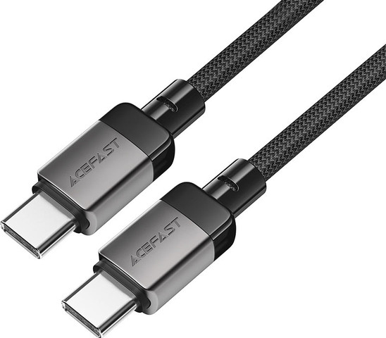 כבל ACEFAST סנכרון וטעינה מהירה USB-C ל-USB-C עשוי סגסוגת אבץ בחיפוי קלוע, 1.2 מטר