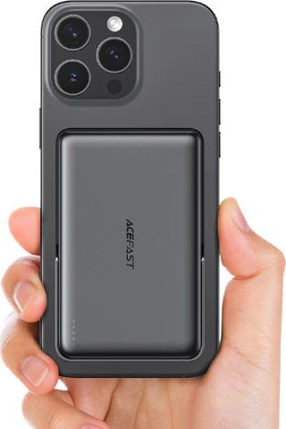 מטען נייד מגנטי ACEFAST M17 – קיבולת 10000mAh, הספק 22.5W ומעמד מתקפל מובנה