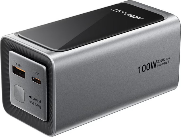 AceFast M33 סוללת גיבוי 20000mAh PD100W עם כבל מובנה ותצוגה